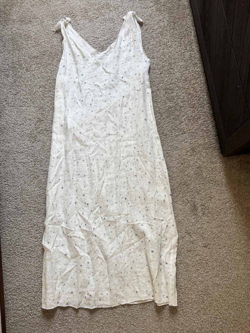 NEW (NO TAG) DEIJI STUDIOS The Slip Floral-Print Linen Dress